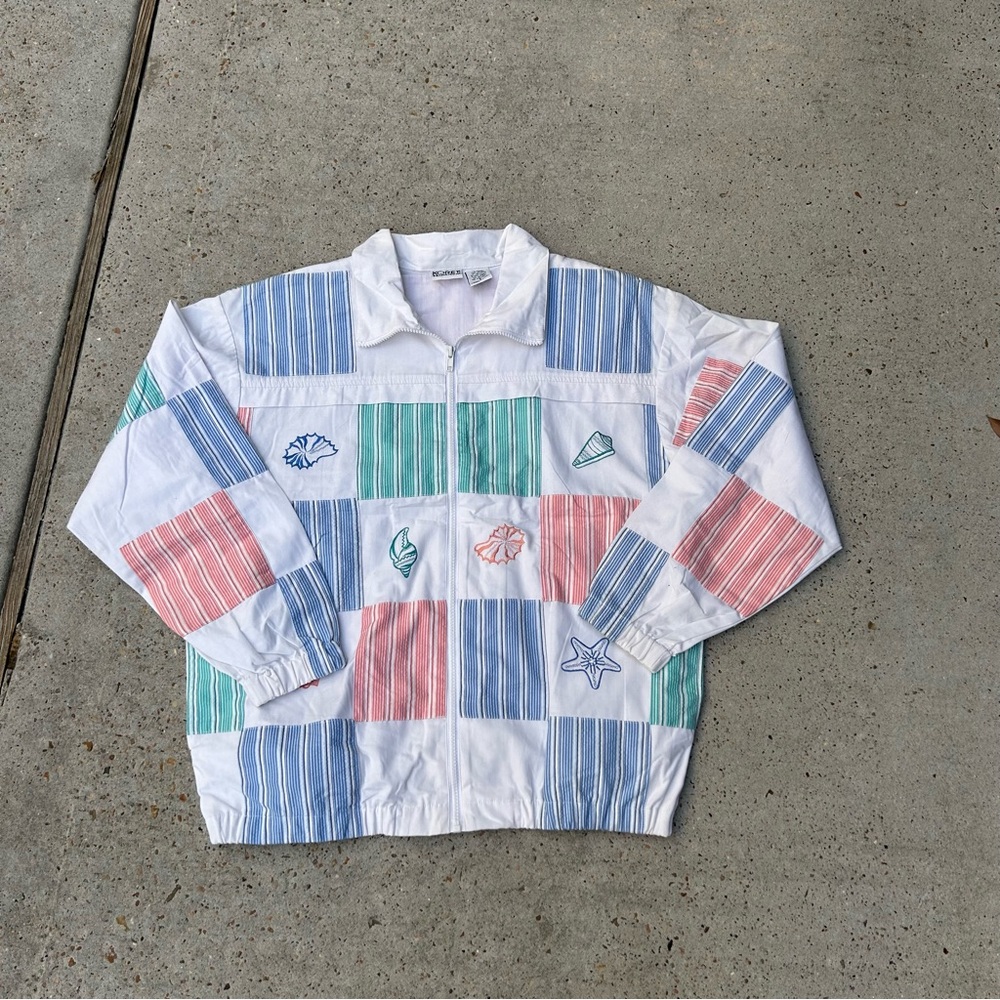 Koret White Zip-Up Jacket